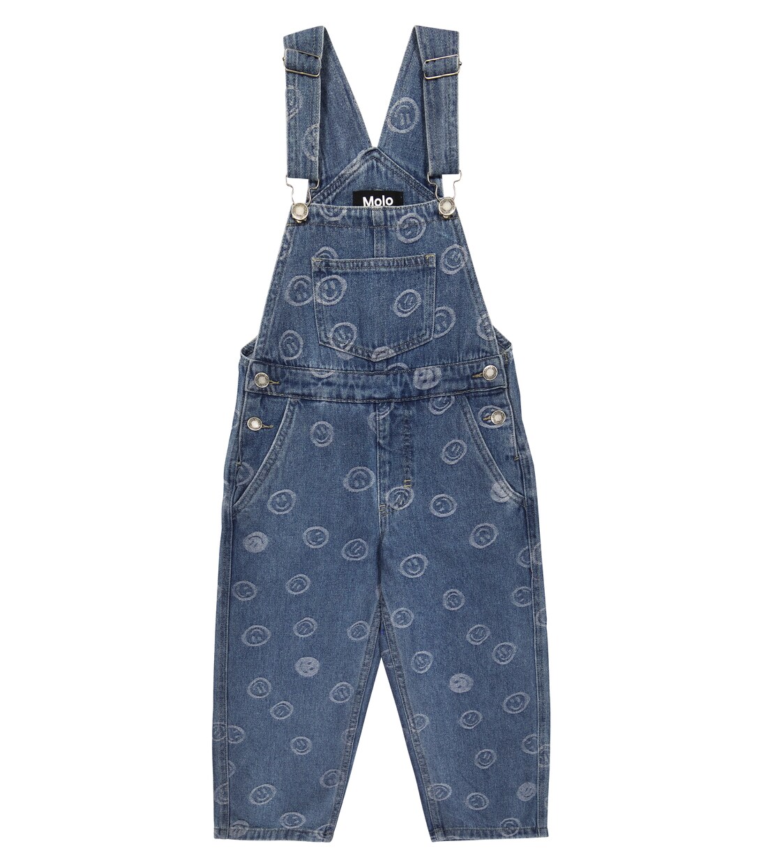 Aer printed denim dungarees | Molo
