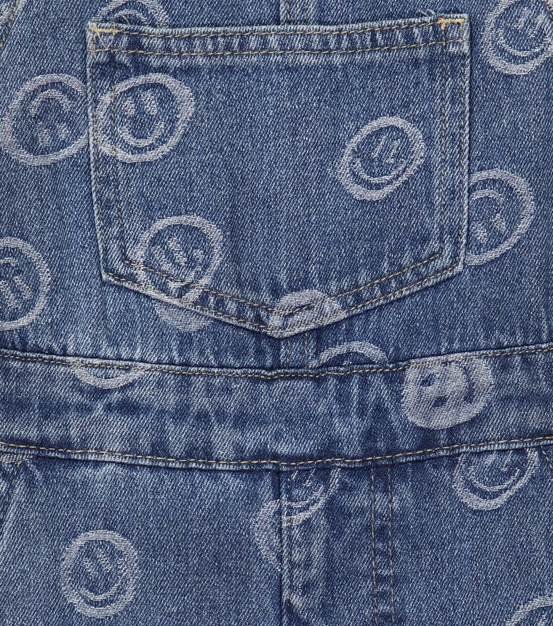 Aer printed denim dungarees | Molo