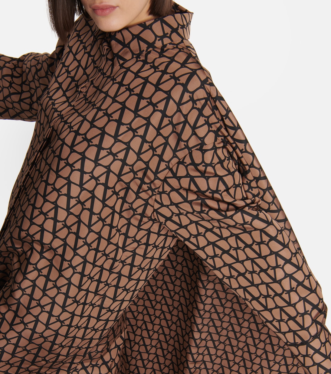 Robe longue Toile Iconographe en soie | Valentino