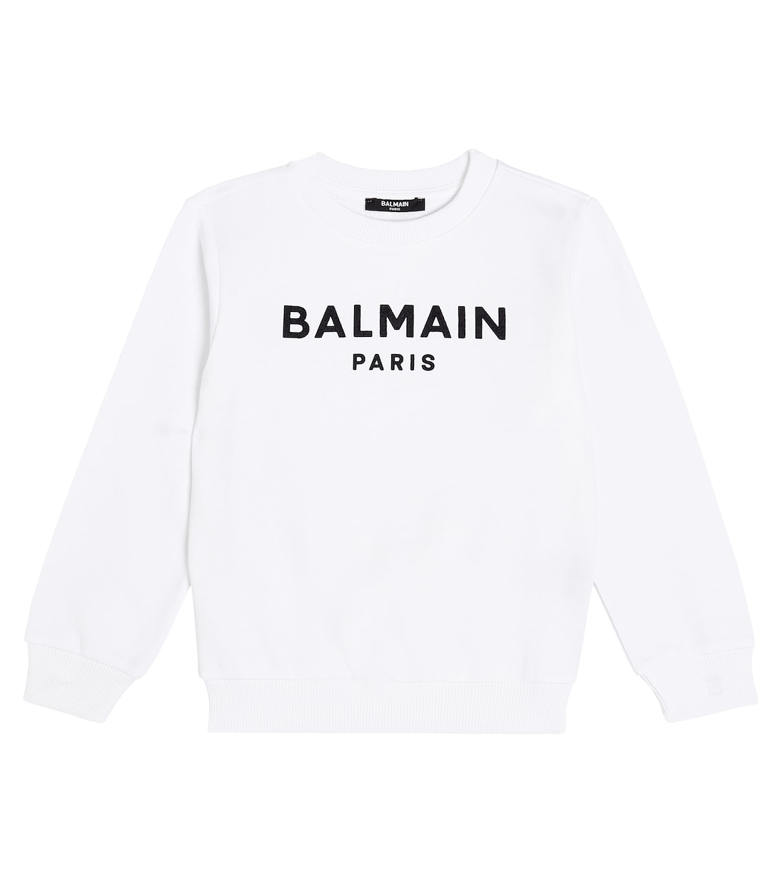 Logo cotton jersey sweatshirt | Balmain Kids