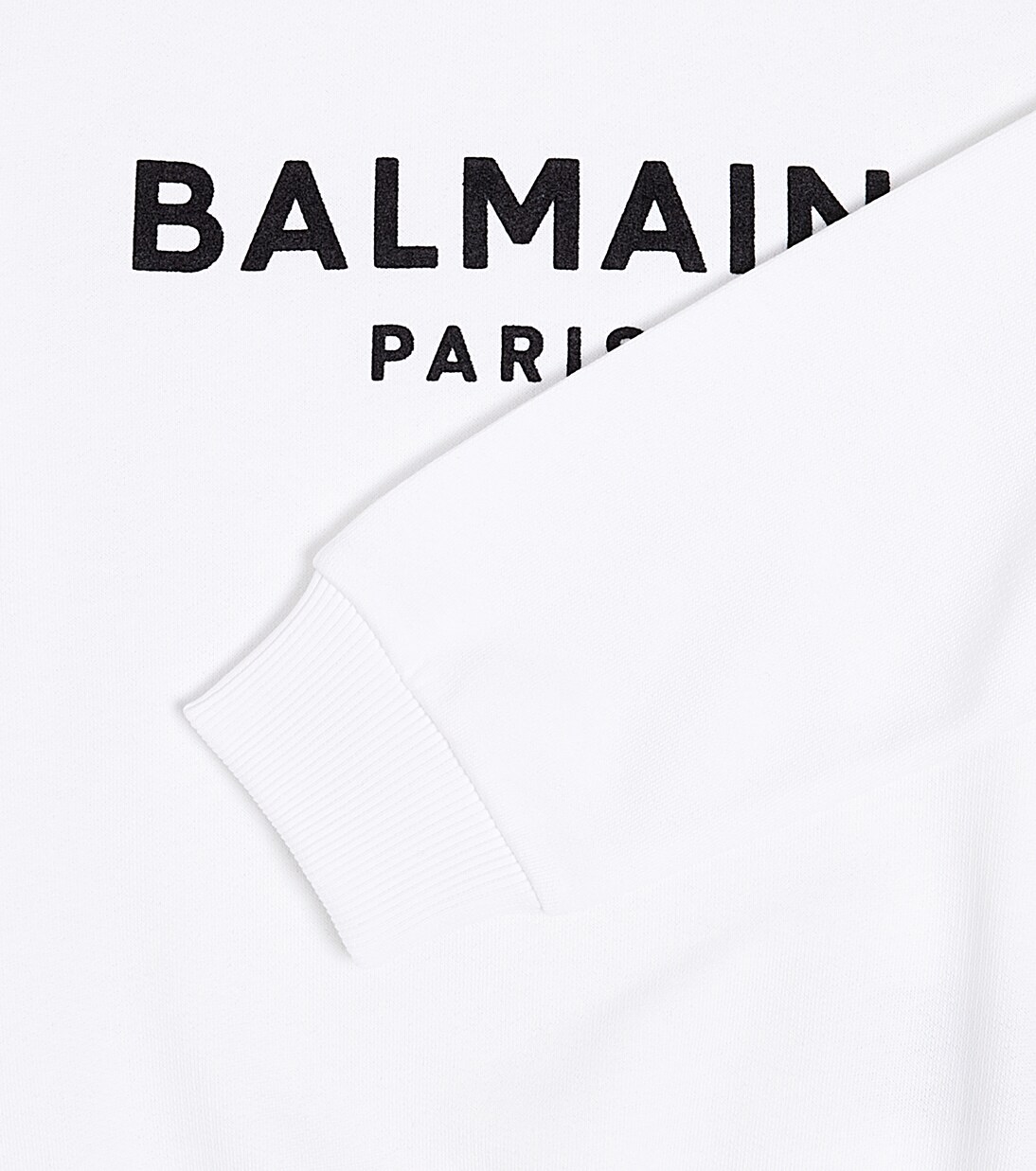 Logo cotton jersey sweatshirt | Balmain Kids
