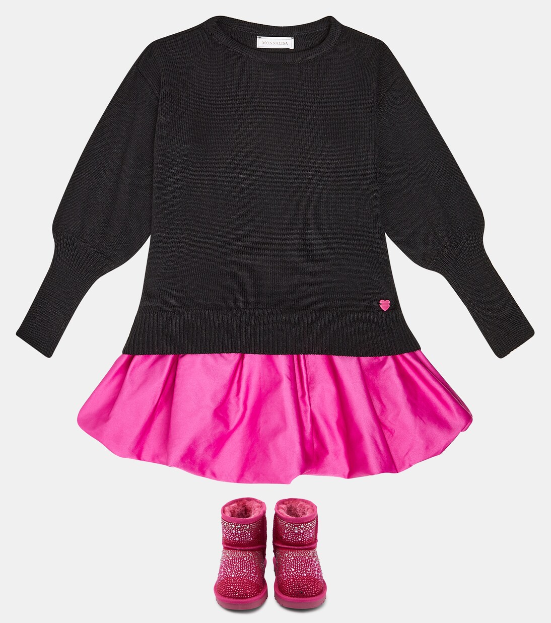 Bottines en daim à cristaux | Monnalisa