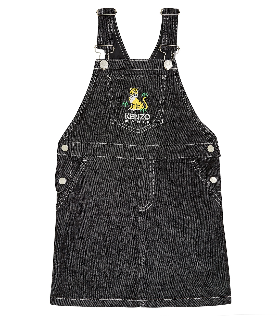 Robe brodée en jean | Kenzo Kids