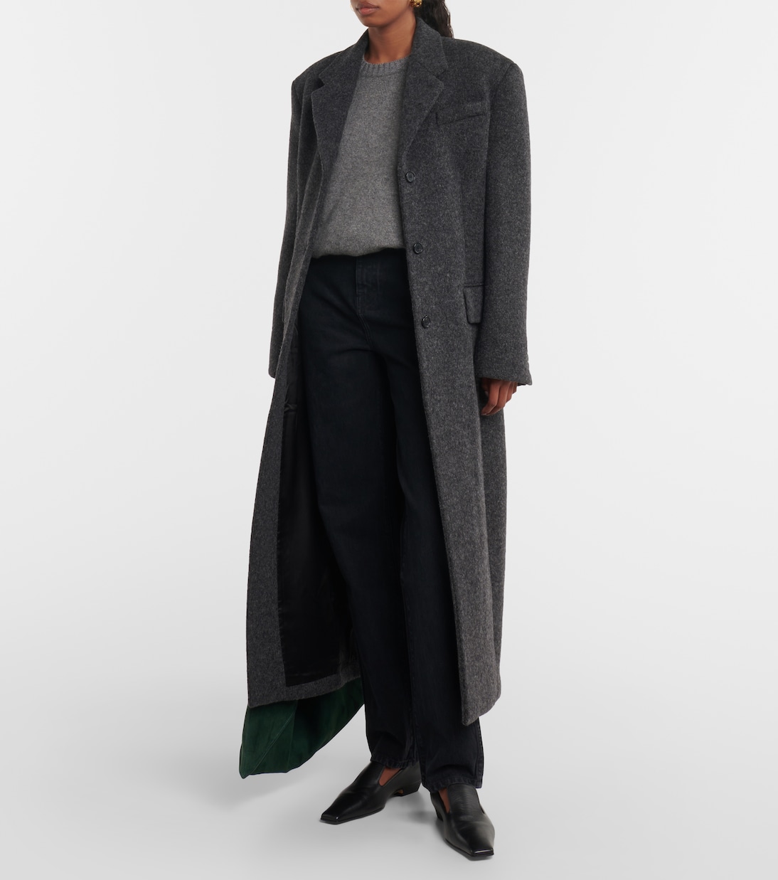 Manteau Bontin en laine mélangée | Khaite