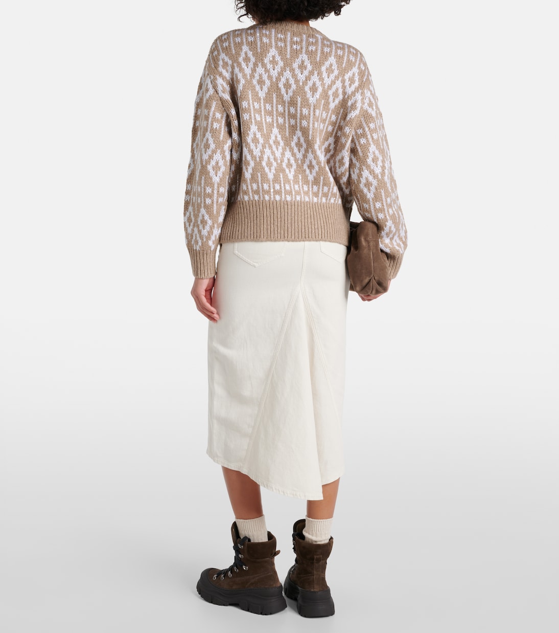 Pullover aus Kaschmir-Jacquard | Brunello Cucinelli