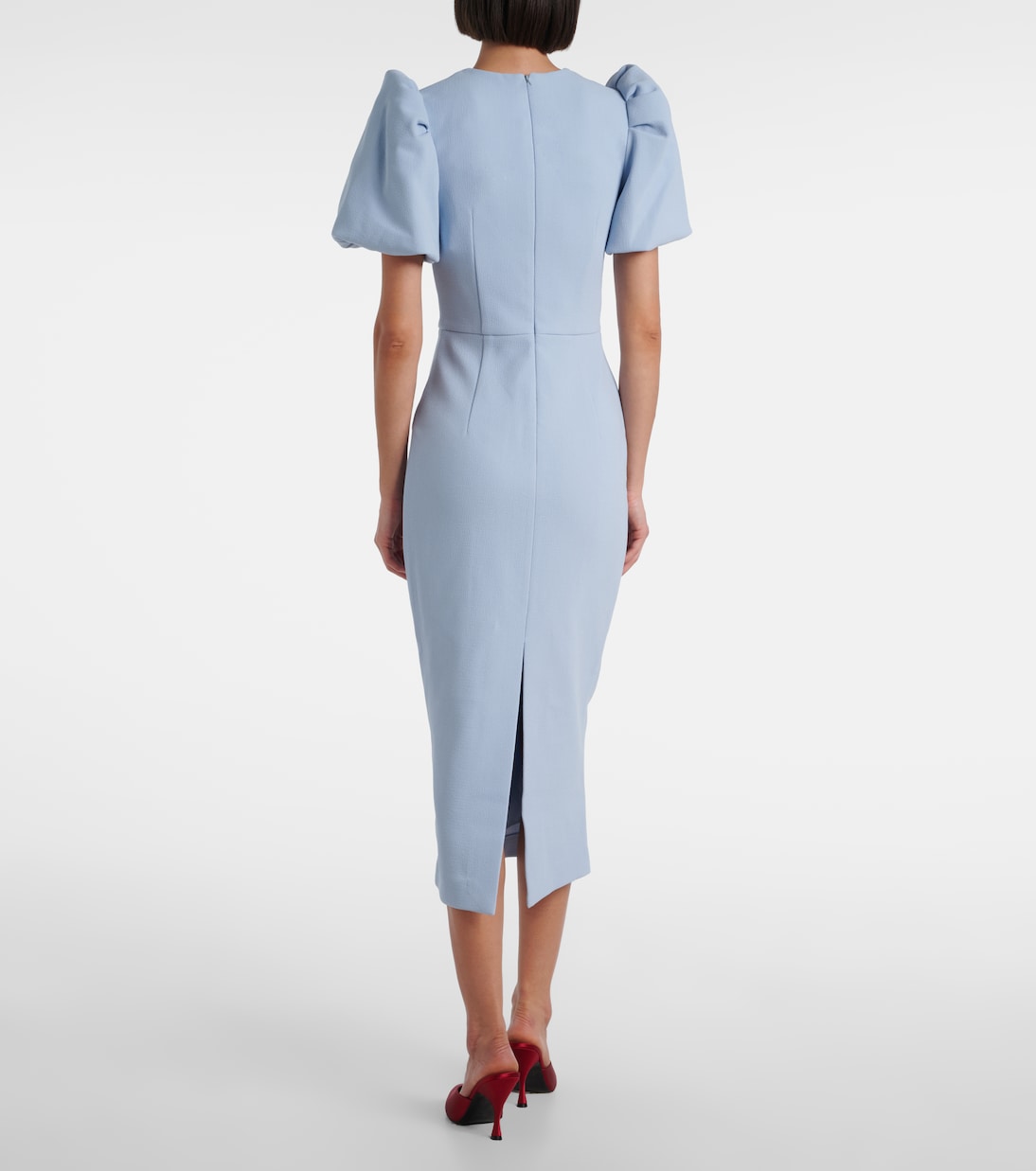 Bridal Annabelle bow-detail midi dress | Rebecca Vallance