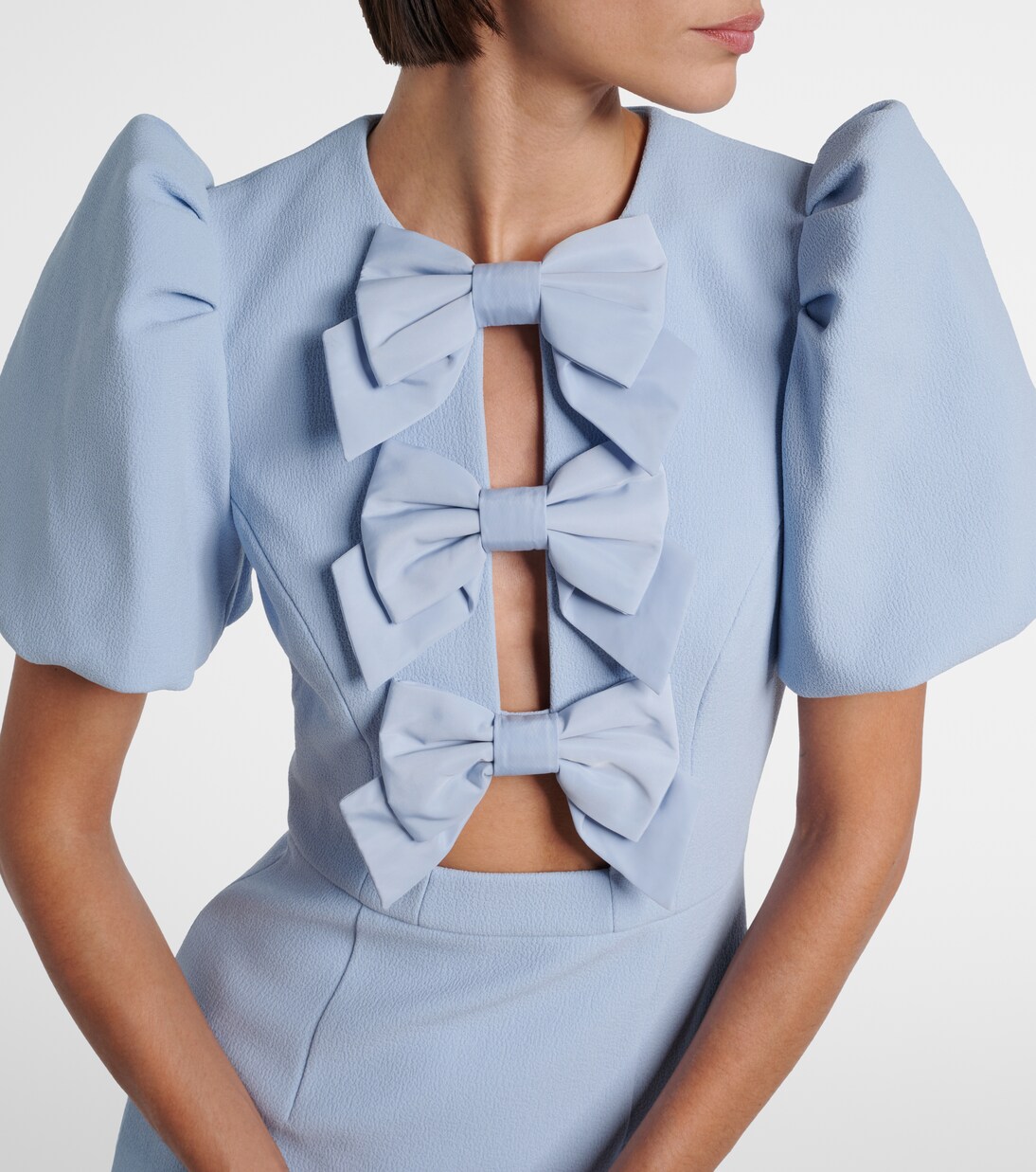 Bridal Annabelle bow-detail midi dress | Rebecca Vallance