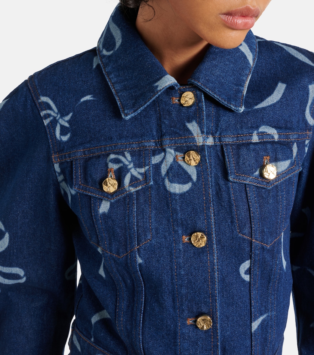 Bedruckte Jeansjacke | Nina Ricci