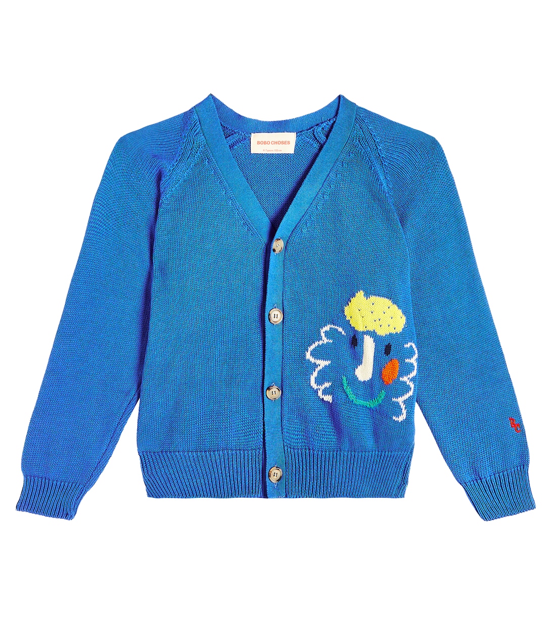Embroidered cotton cardigan | Bobo Choses