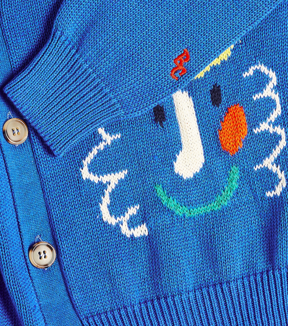 Embroidered cotton cardigan | Bobo Choses
