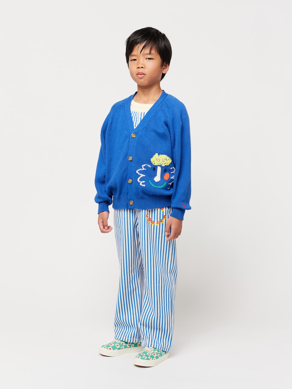 Embroidered cotton cardigan | Bobo Choses