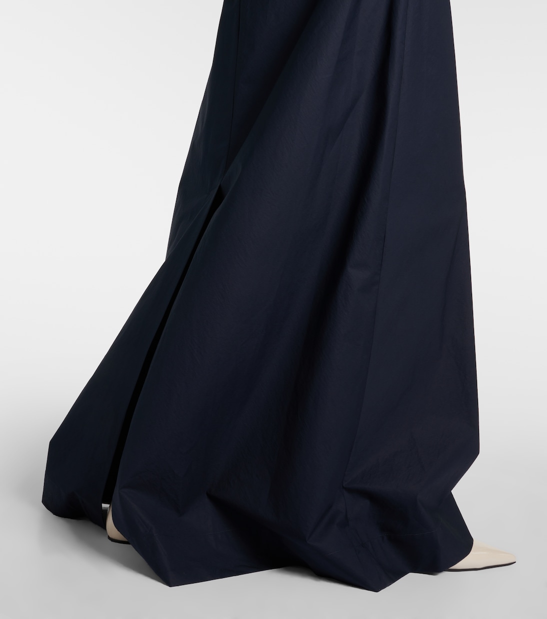 Mid-rise cotton maxi skirt  | Plan C