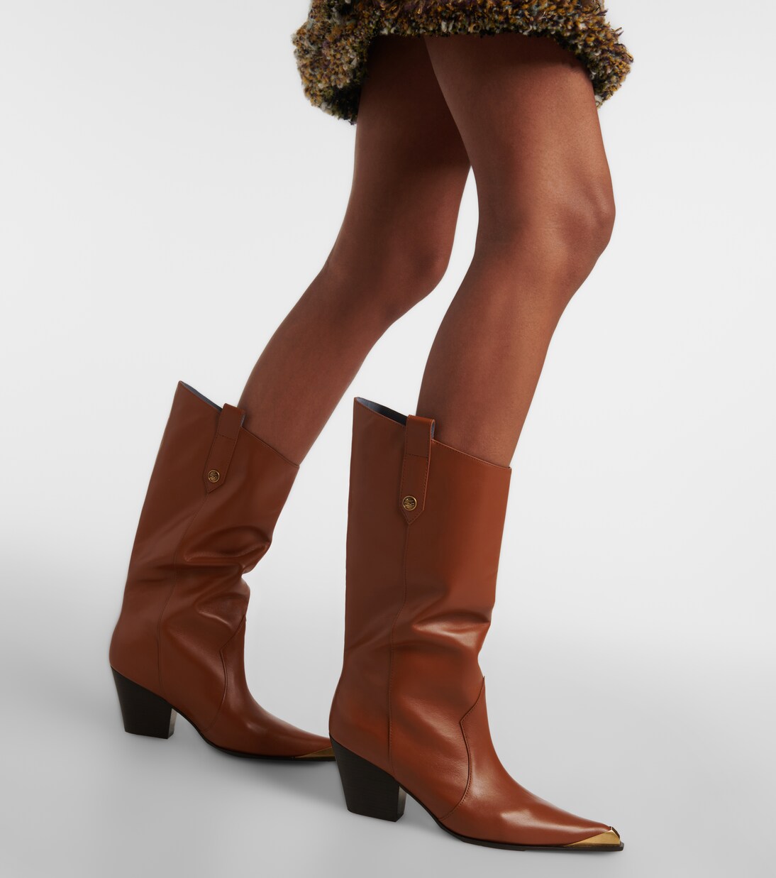 Westernstiefel aus Leder | Etro