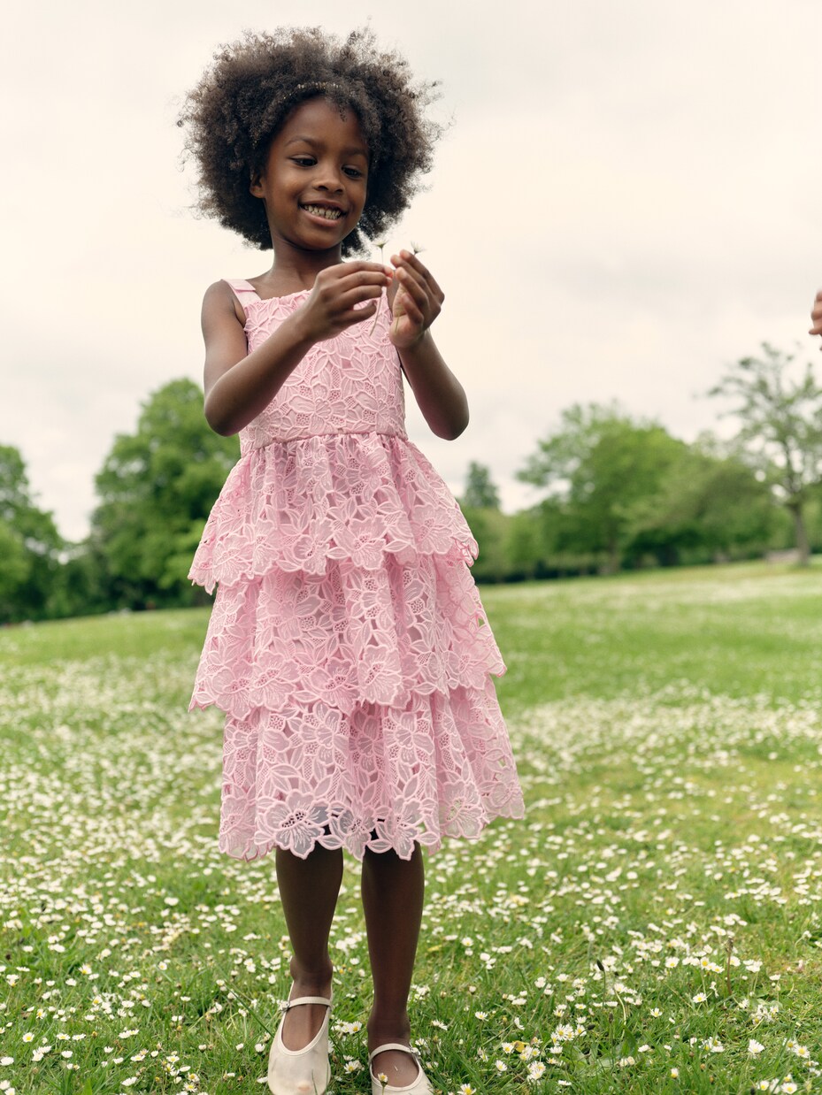 Robe en dentelle à fleurs | Self-Portrait Kids