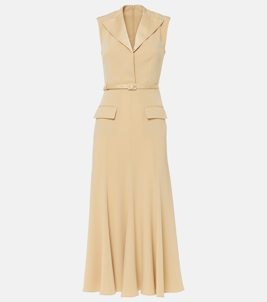 Robe midi en crêpe de satin | Roland Mouret
