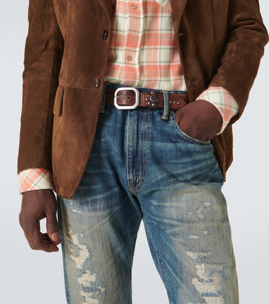 Rasco embellished leather belt | RRL