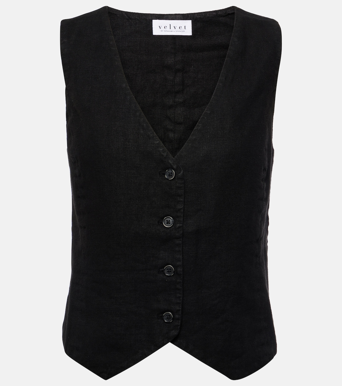 Mylie linen vest | Velvet