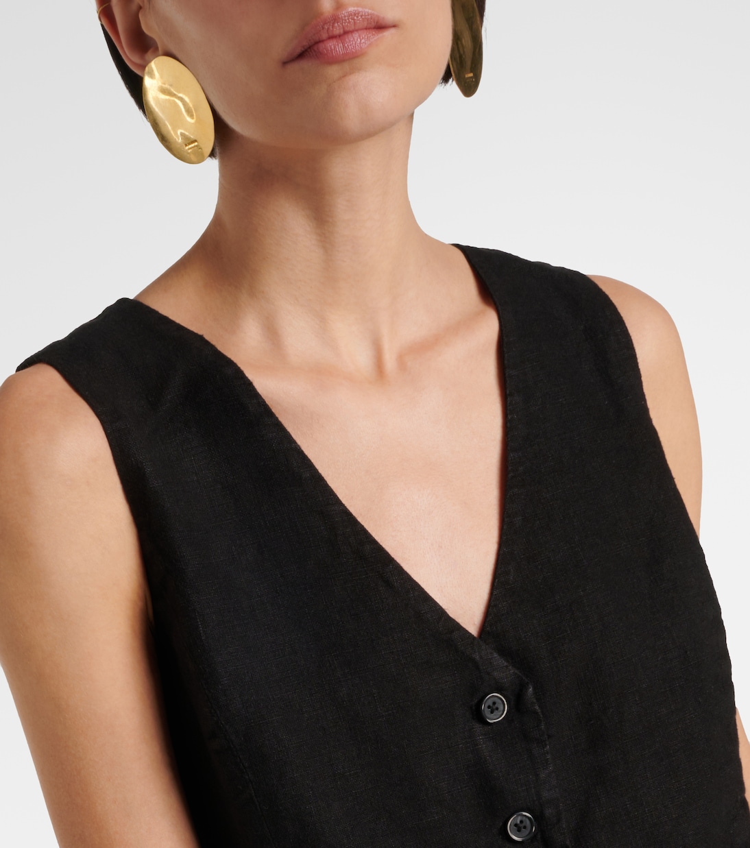 Mylie linen vest | Velvet