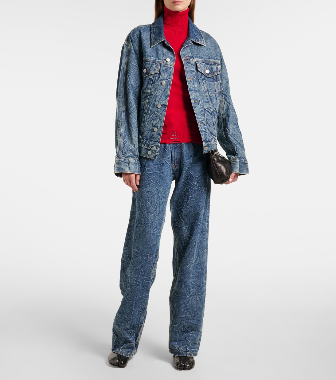 Pull à col roulé en laine mélangée | MM6 Maison Margiela