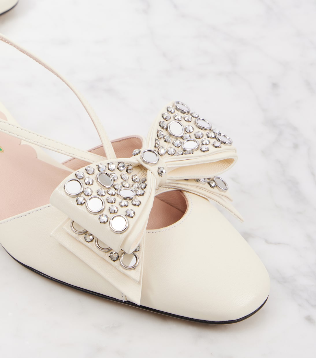 Escarpins slingback Bowow 45 à ornements | Valentino Garavani