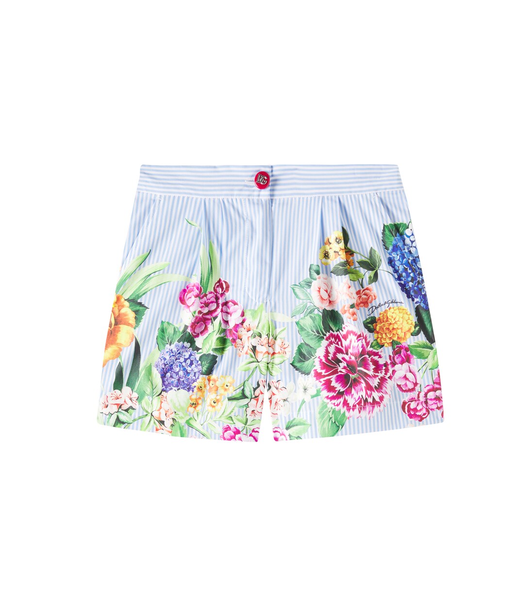 Floral cotton shorts | Dolce&Gabbana Kids
