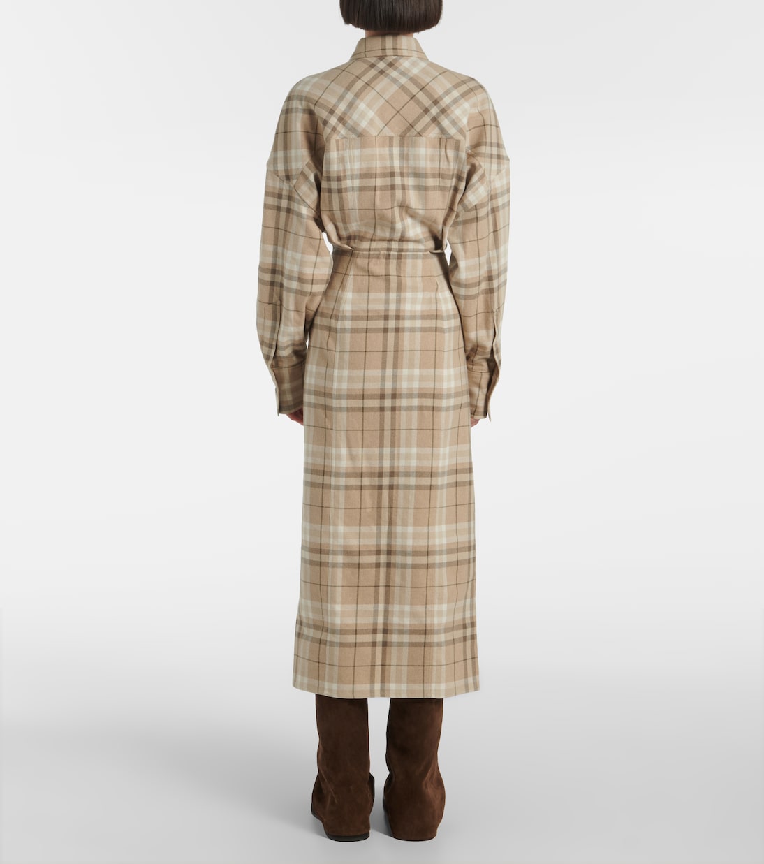 Hemdblusenkleid aus einem Baumwollgemisch | The Attico