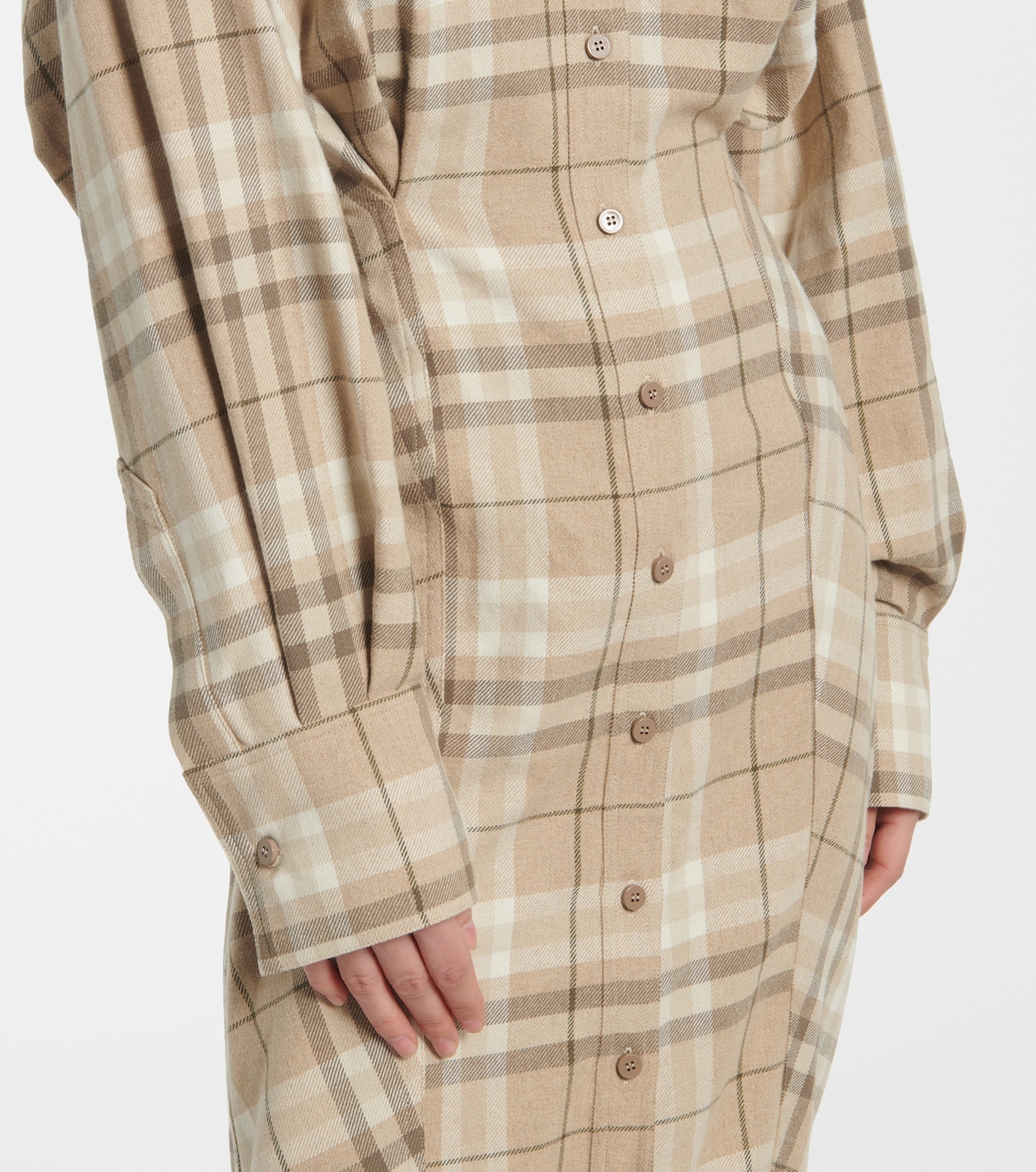 Hemdblusenkleid aus einem Baumwollgemisch | The Attico