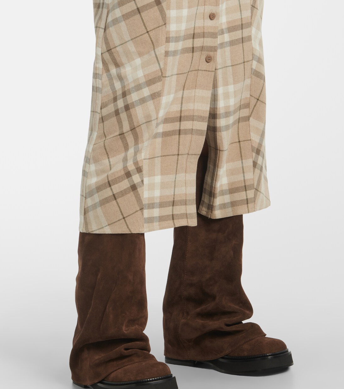 Hemdblusenkleid aus einem Baumwollgemisch | The Attico