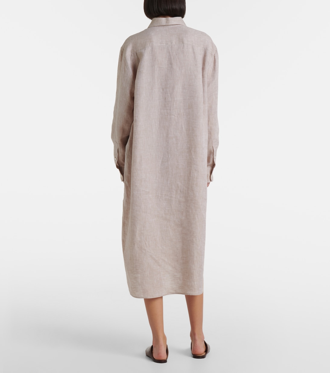 Hemdblusenkleid Lora aus Leinen | Loro Piana