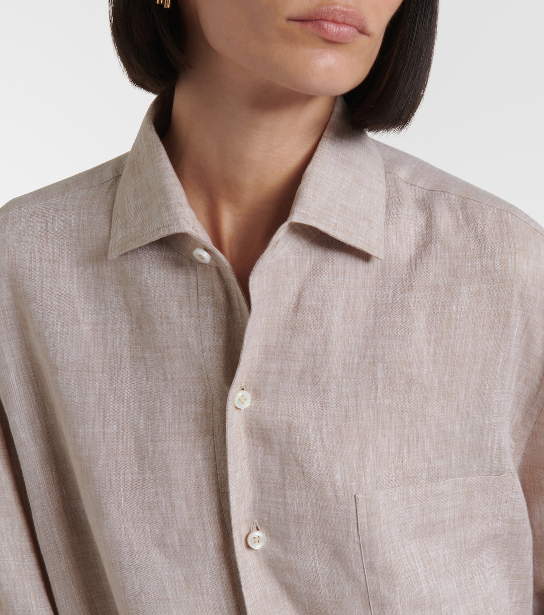 Hemdblusenkleid Lora aus Leinen | Loro Piana