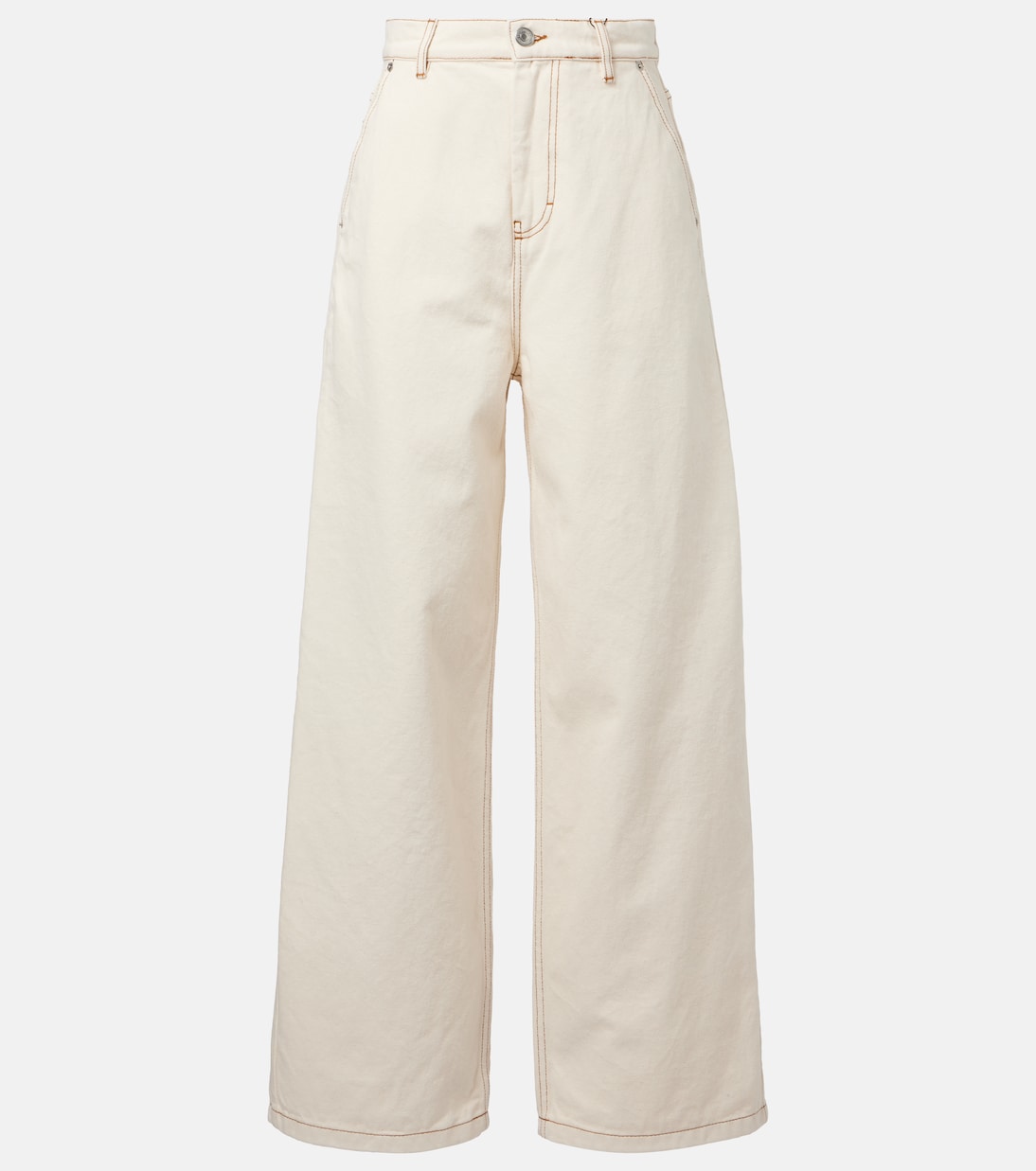 Jeans anchos de tiro alto | Ami Paris