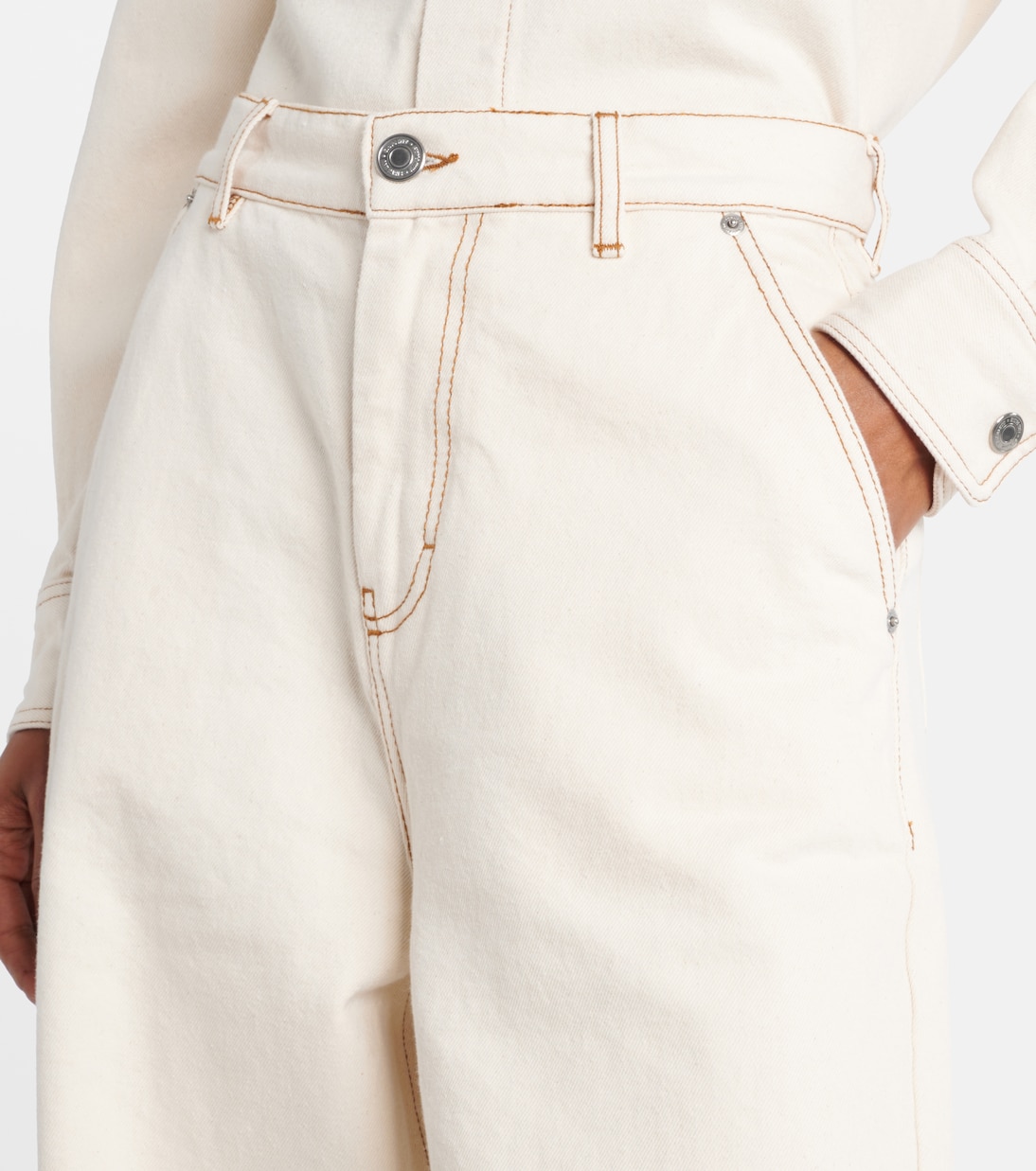 Jeans anchos de tiro alto | Ami Paris