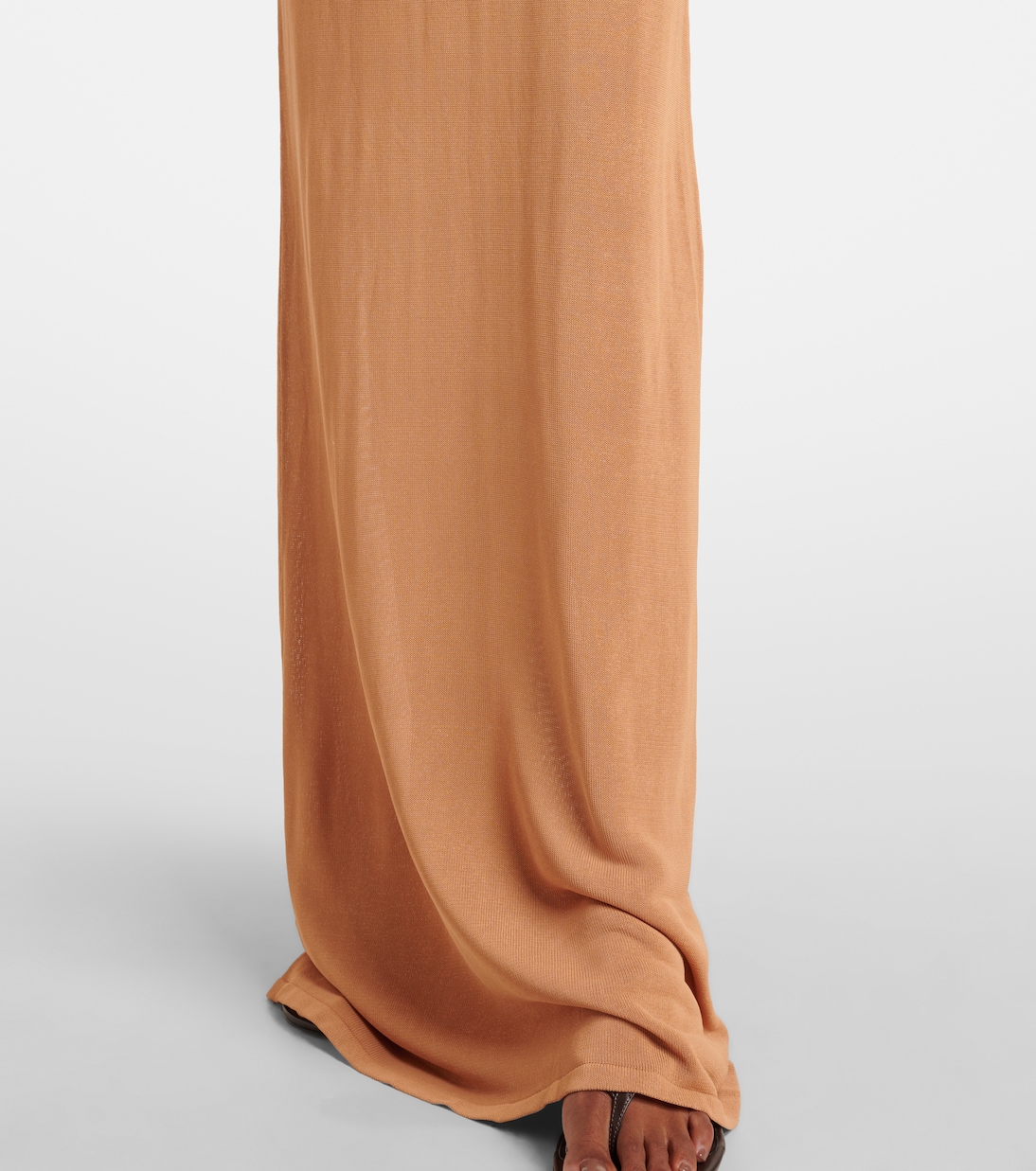 Draped semi-sheer maxi skirt | Aya Muse