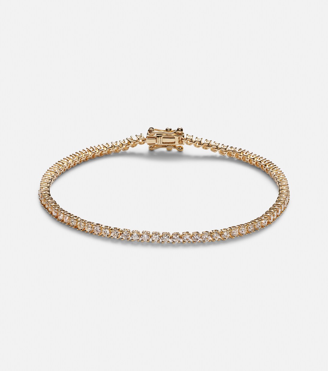 Hepburn 18kt gold tennis bracelet with diamonds | Anita Ko