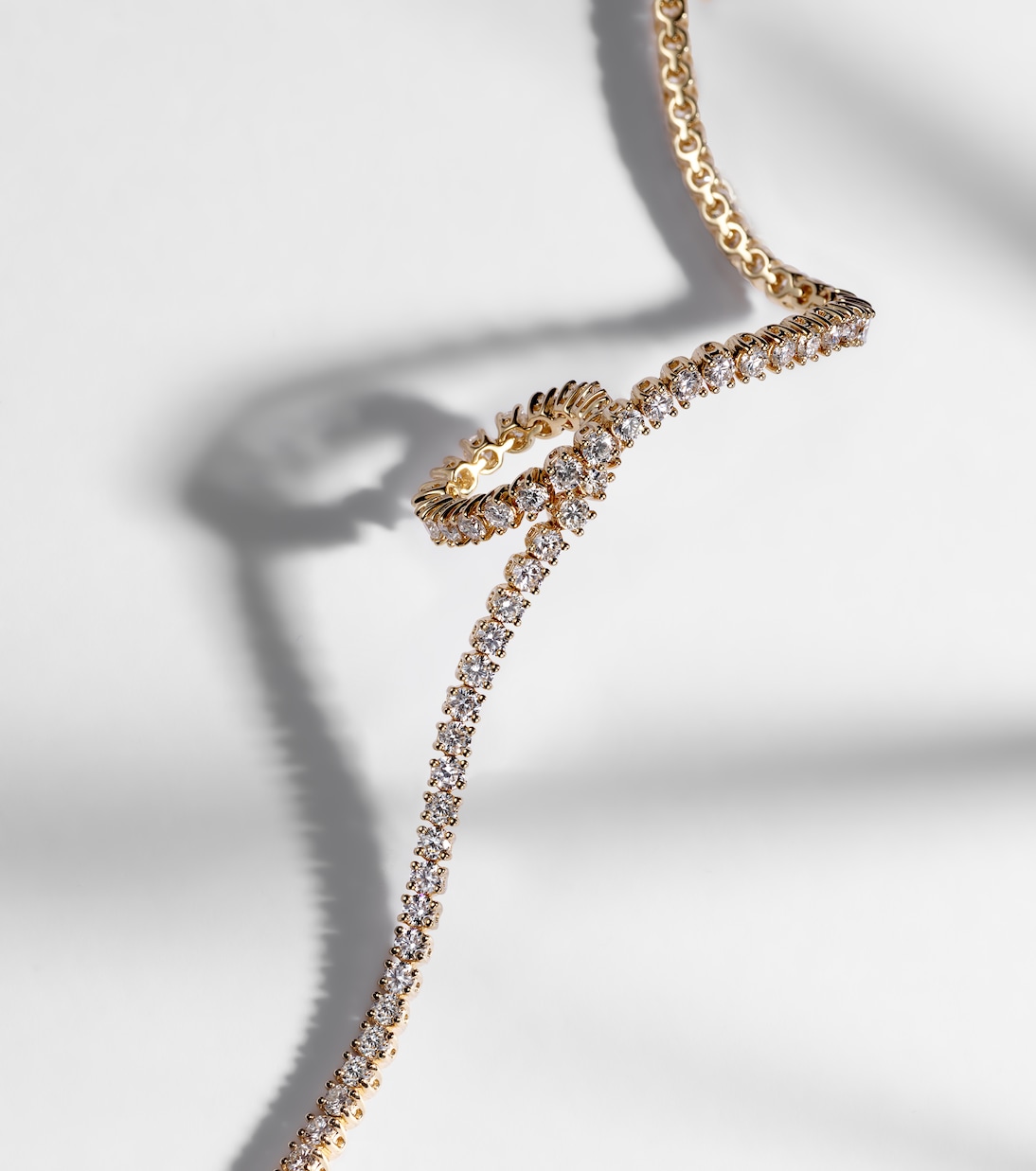 Hepburn 18kt gold tennis bracelet with diamonds | Anita Ko