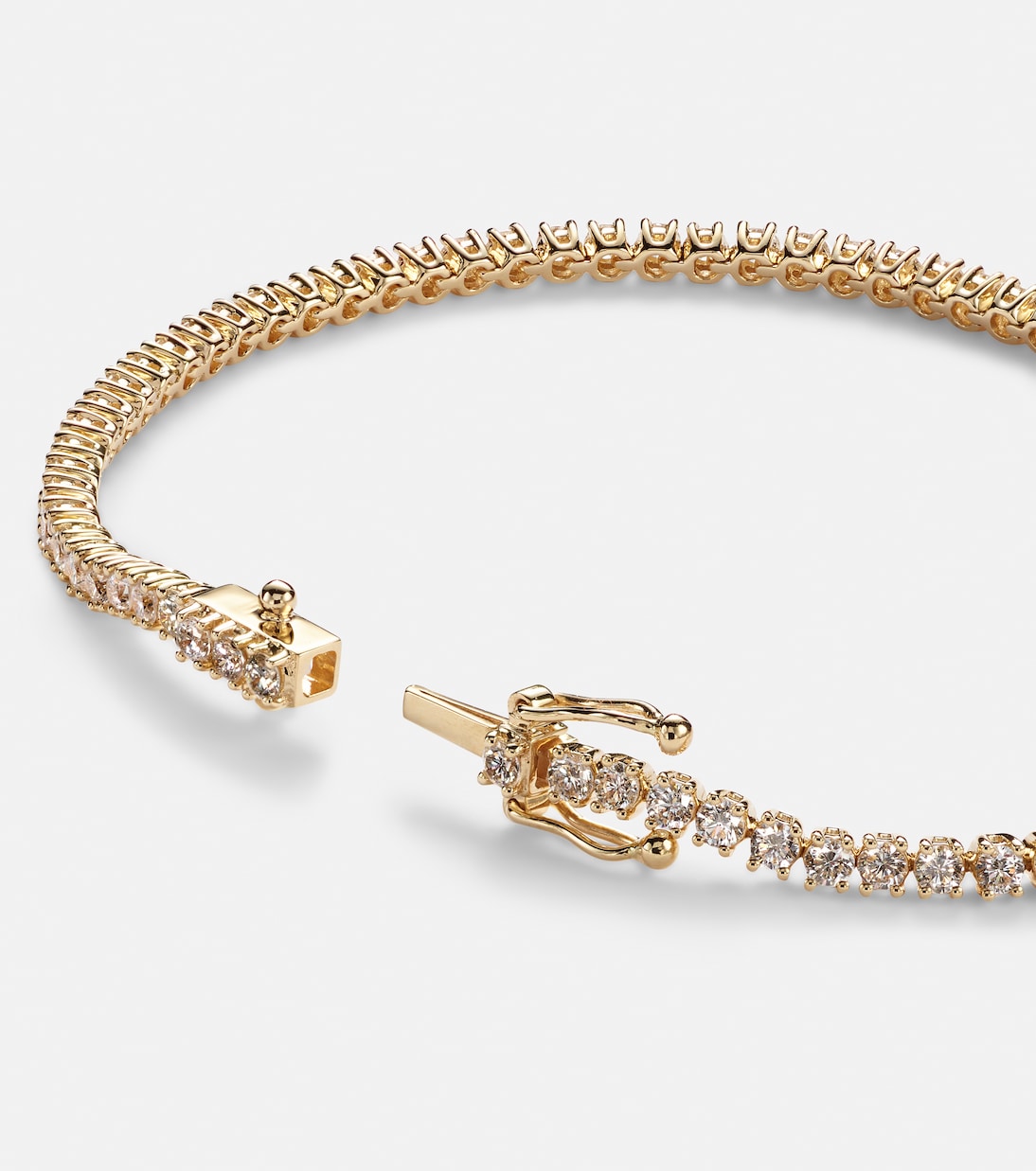 Hepburn 18kt gold tennis bracelet with diamonds | Anita Ko