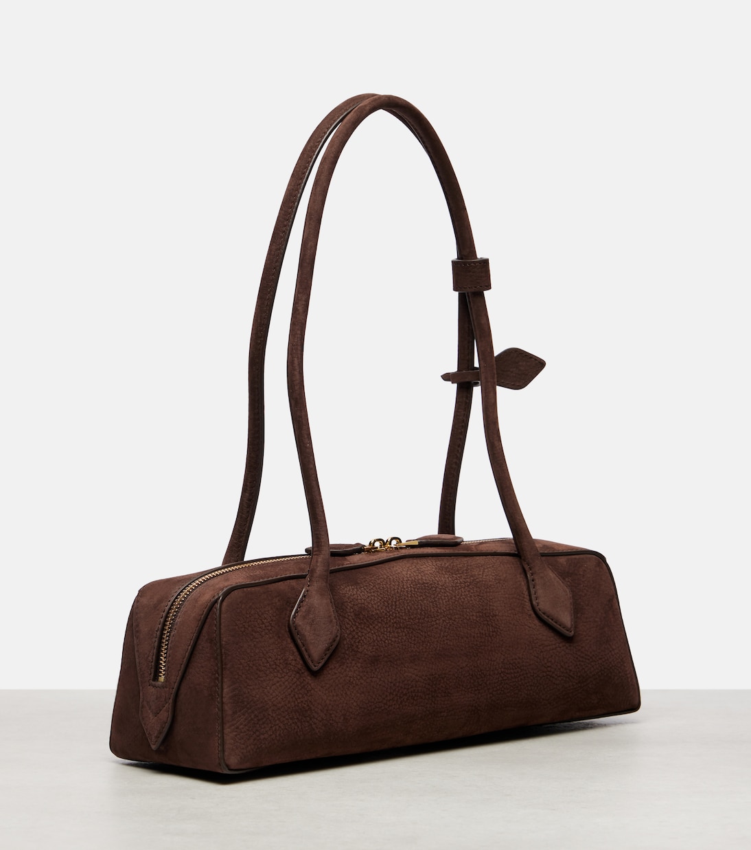 Borsa a spalla Le Teckel Medium in suede | Alaïa
