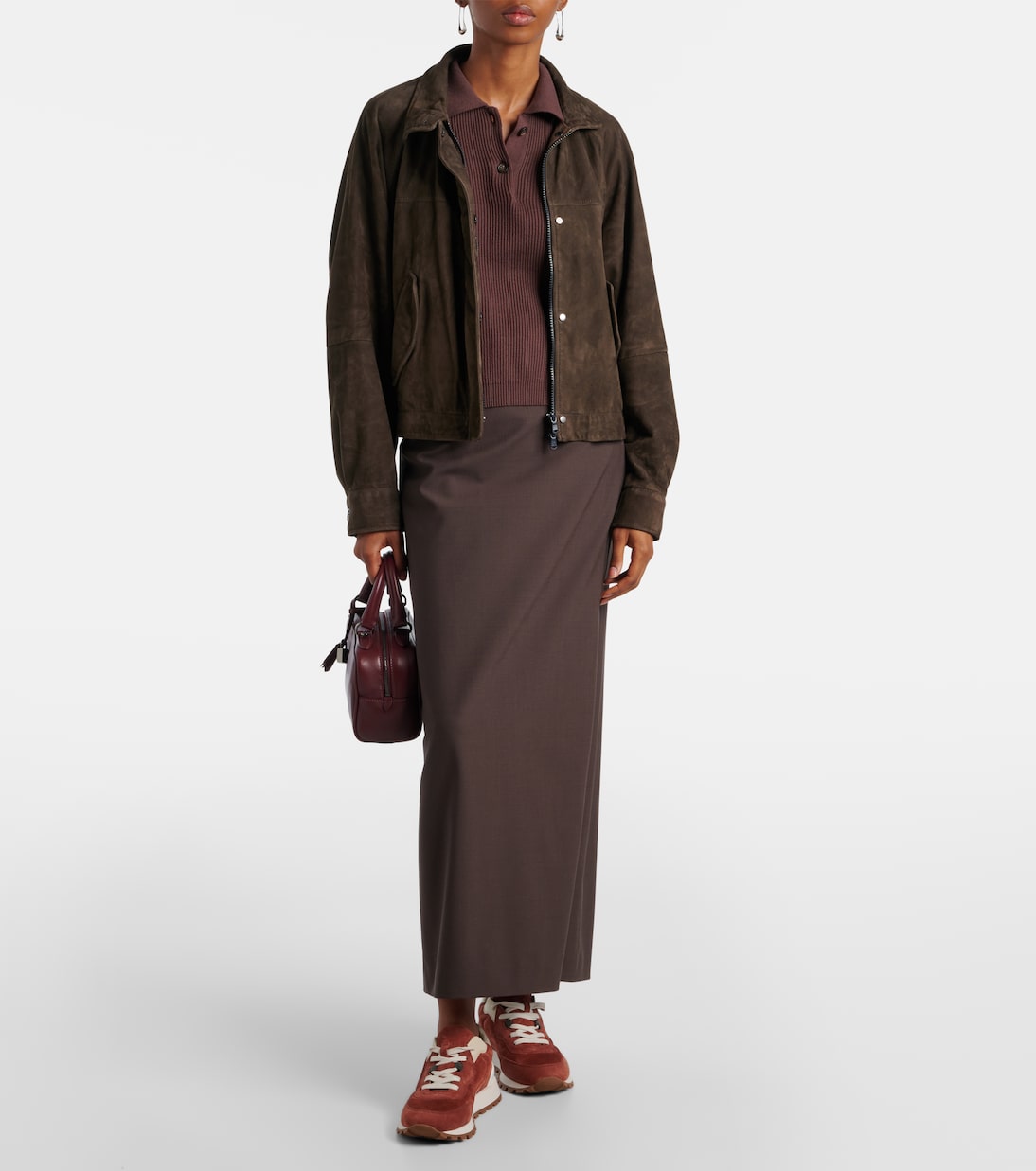 Monili suede sneakers | Brunello Cucinelli