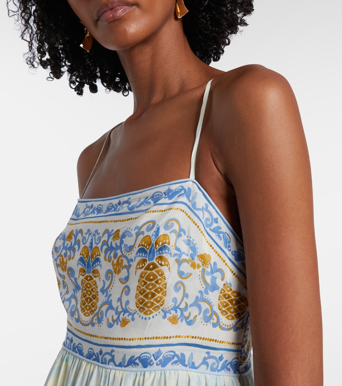 Printed cotton-blend maxi dress | Farm Rio