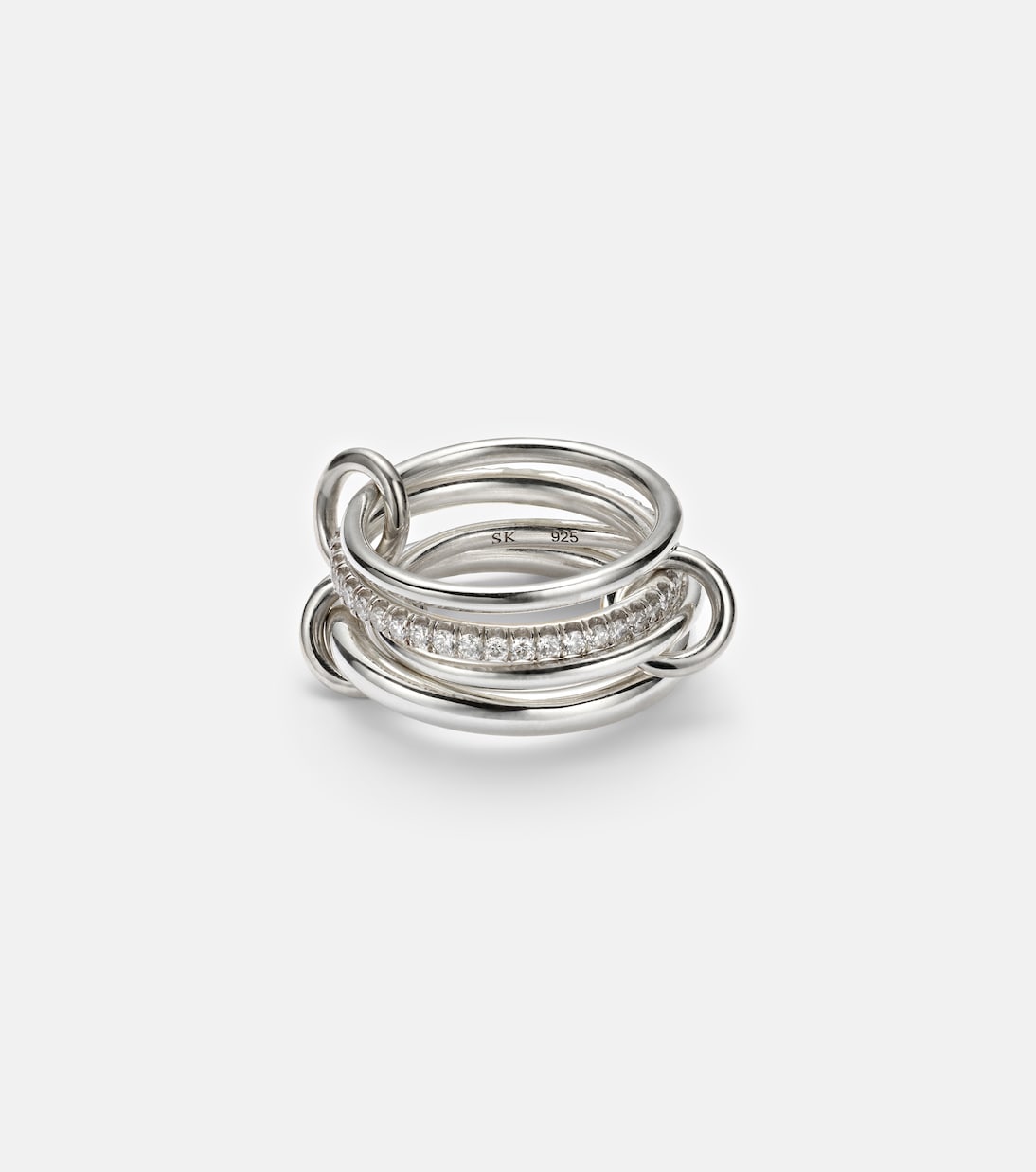 Ring Nimbus aus Sterlingsilber mit Diamanten | Spinelli Kilcollin