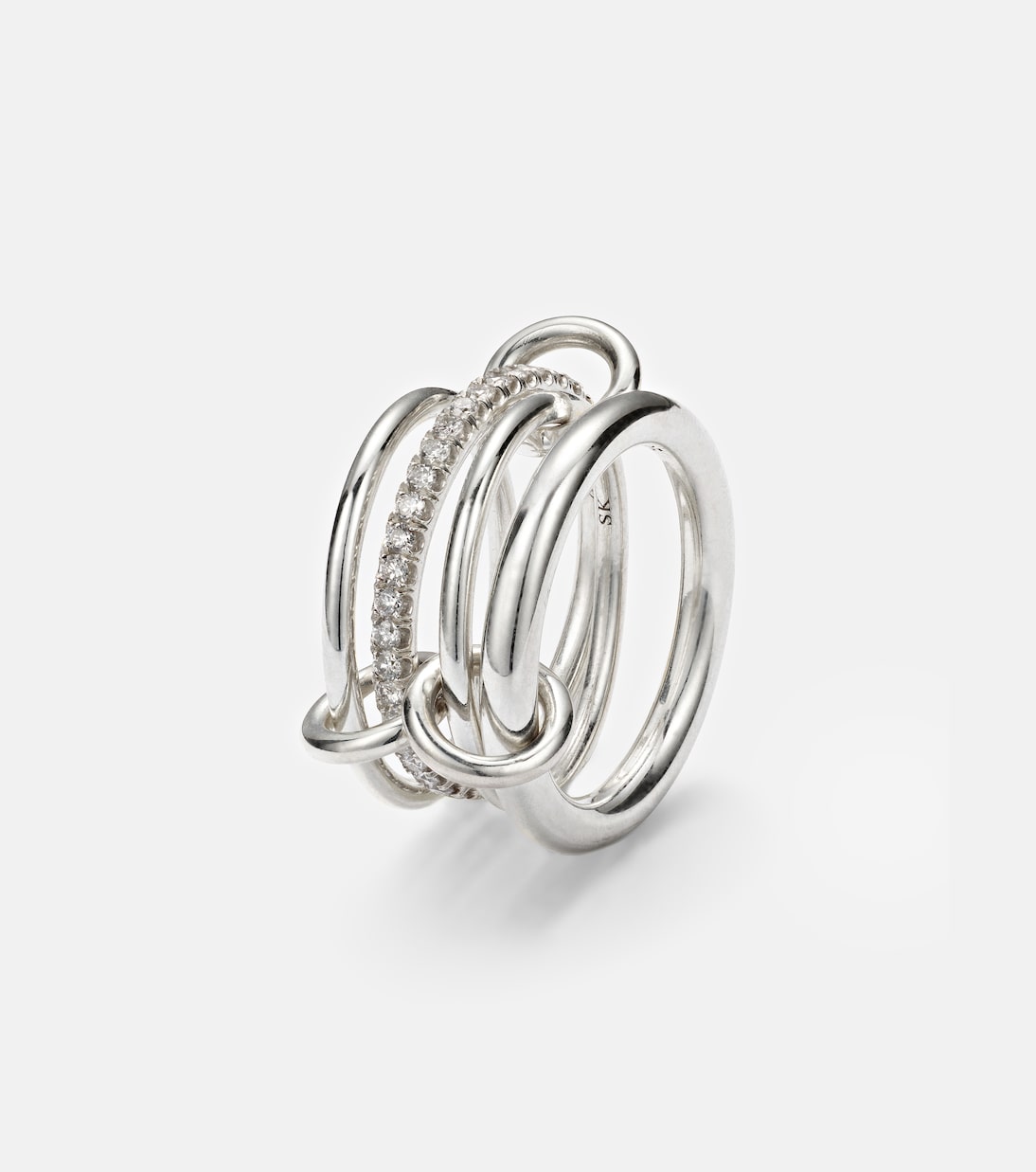 Ring Nimbus aus Sterlingsilber mit Diamanten | Spinelli Kilcollin