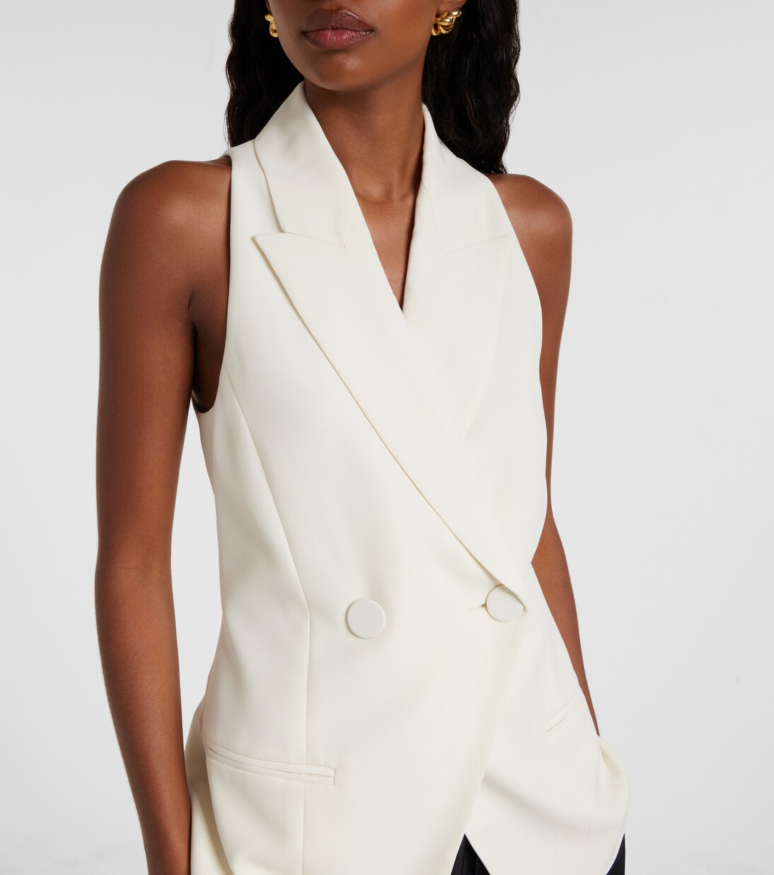 Crêpe vest | The Sei