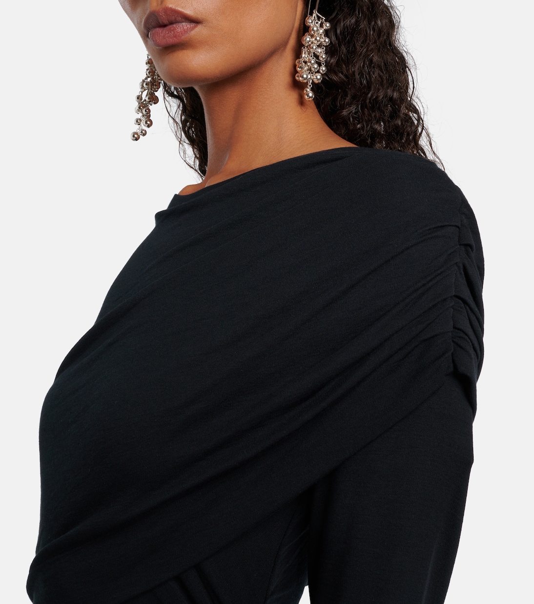 فستان قصير درابيه من الجيرسيه Denise | Marant Etoile