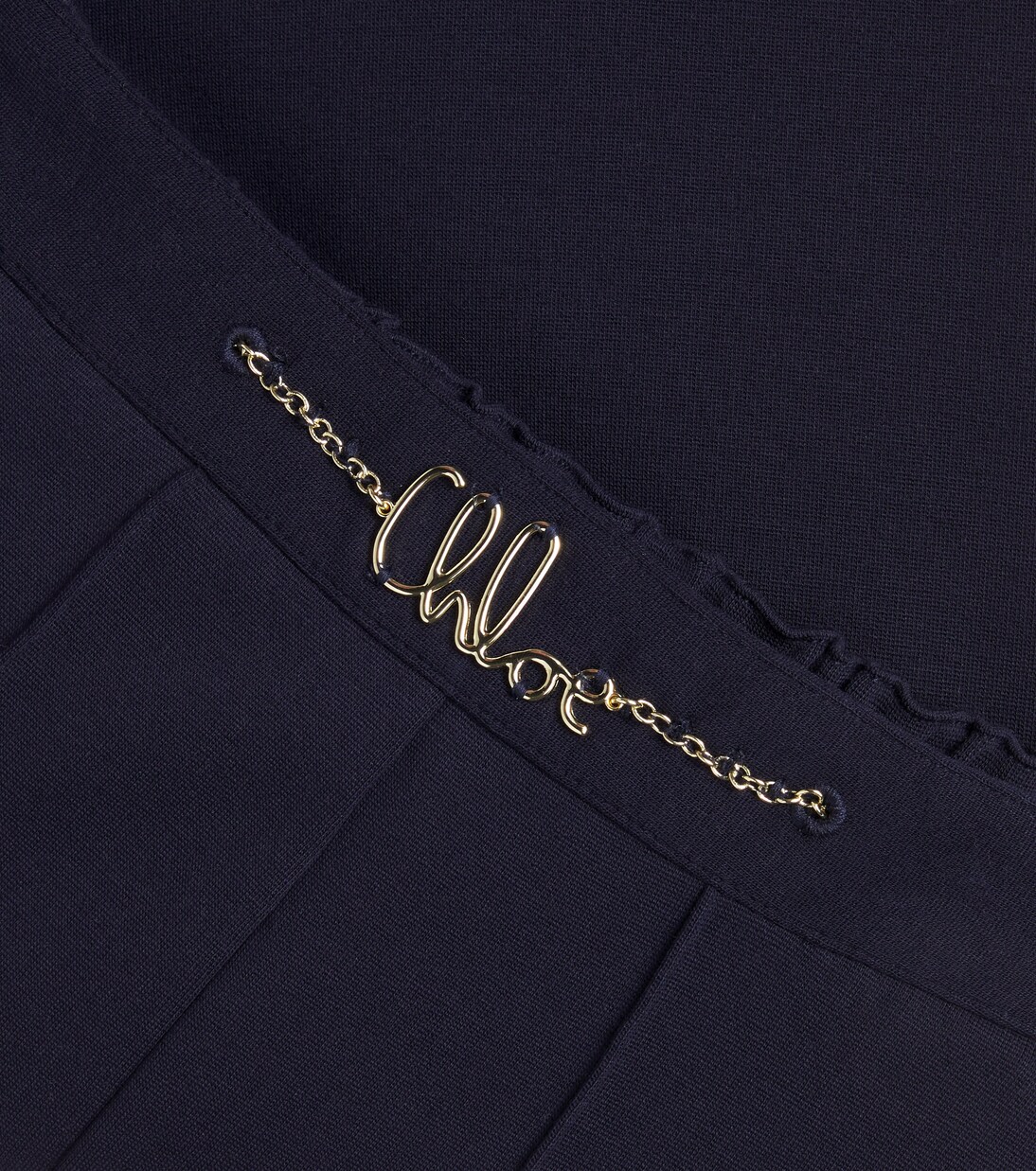 Pantaloni a gamba larga con logo | Chloé Kids