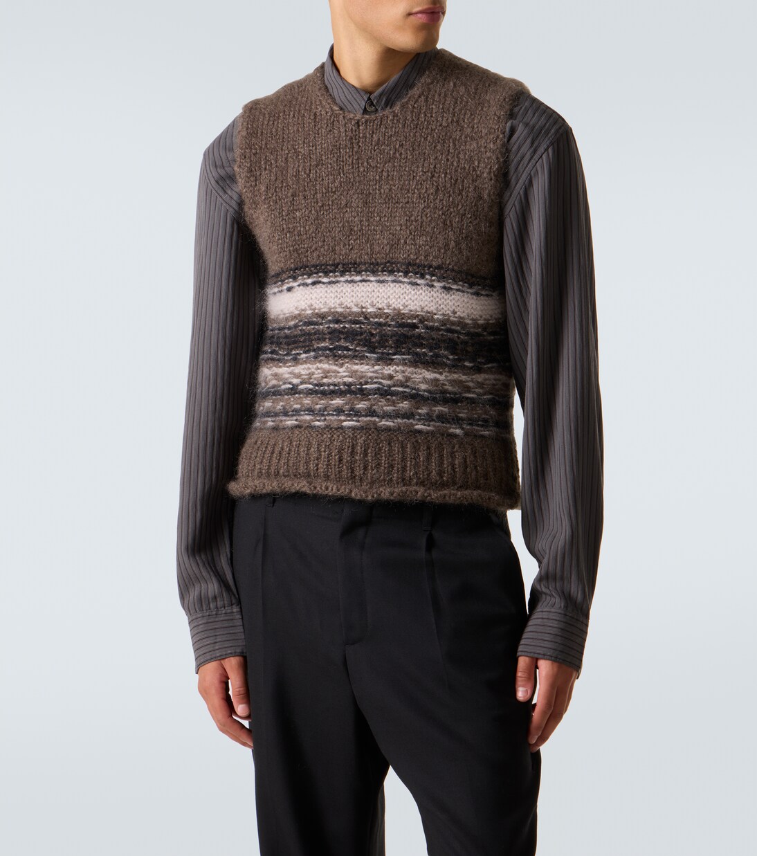 Pleaser striped wool and mohair sweater vest | Our Legacy