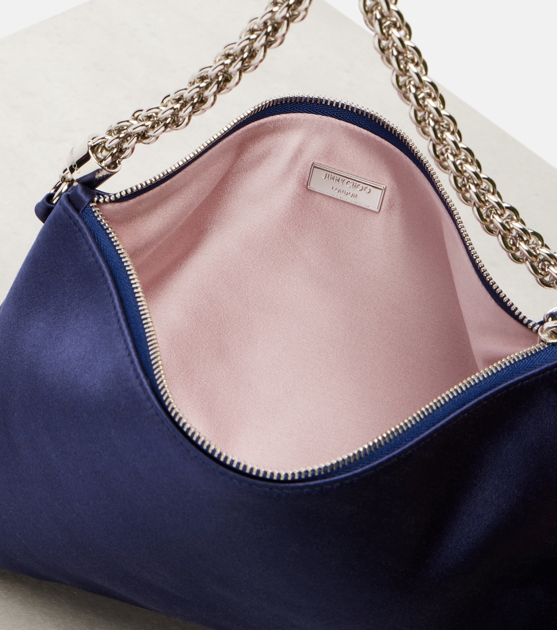 Pochette Callie Small en satin | Jimmy Choo