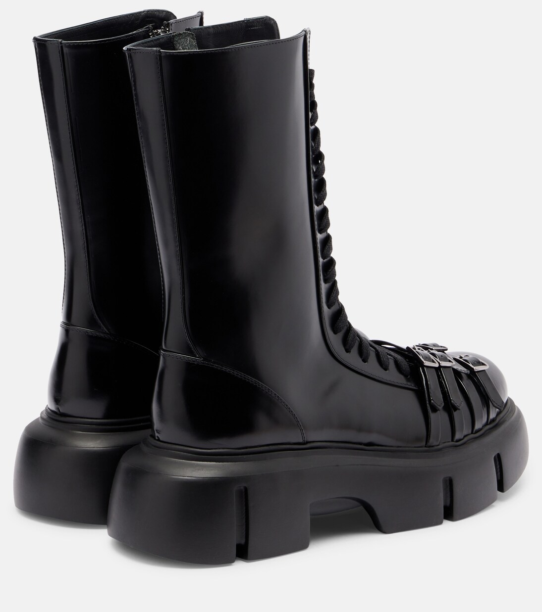 Platform leather combat boots | Simone Rocha