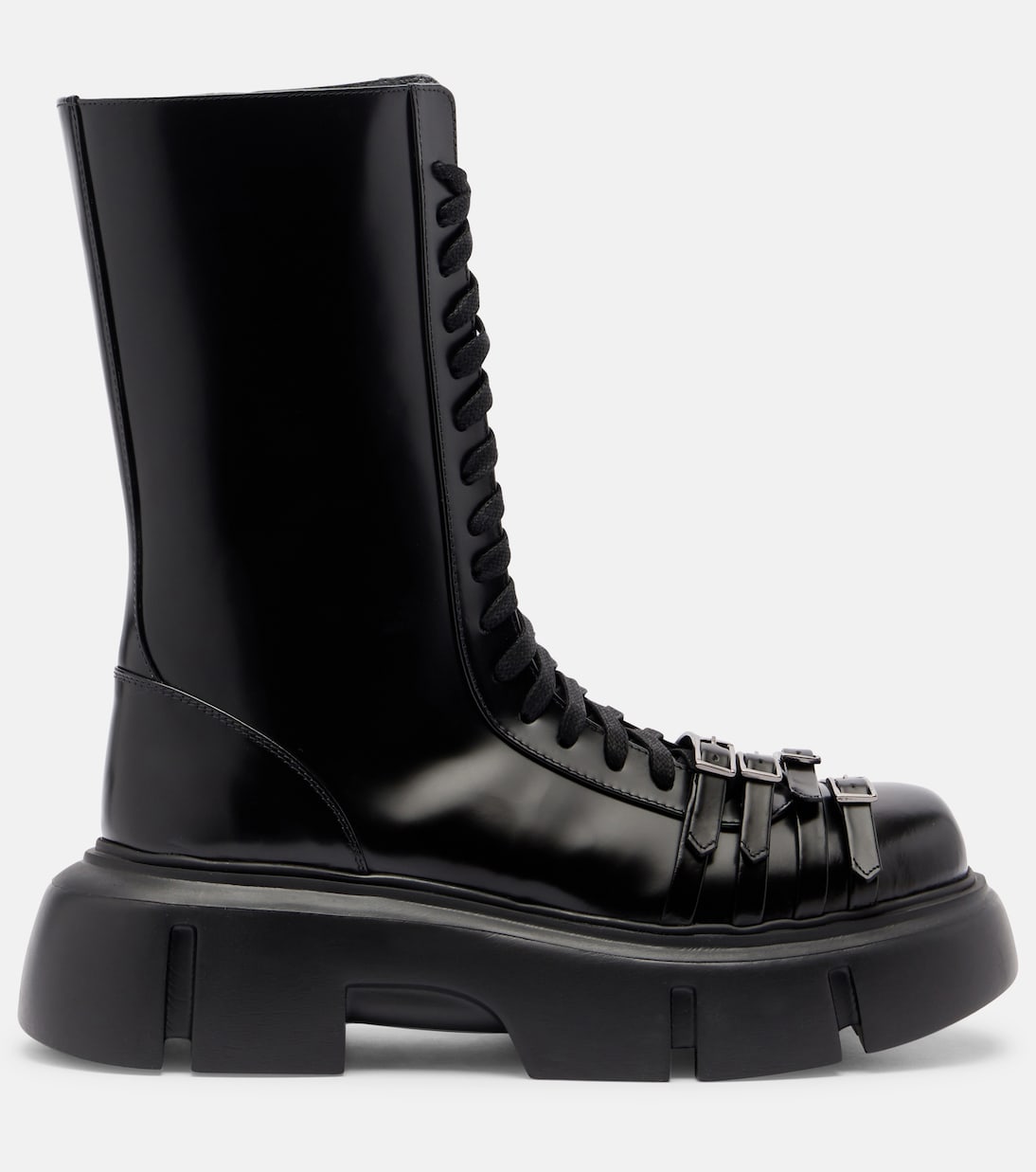 Platform leather combat boots | Simone Rocha