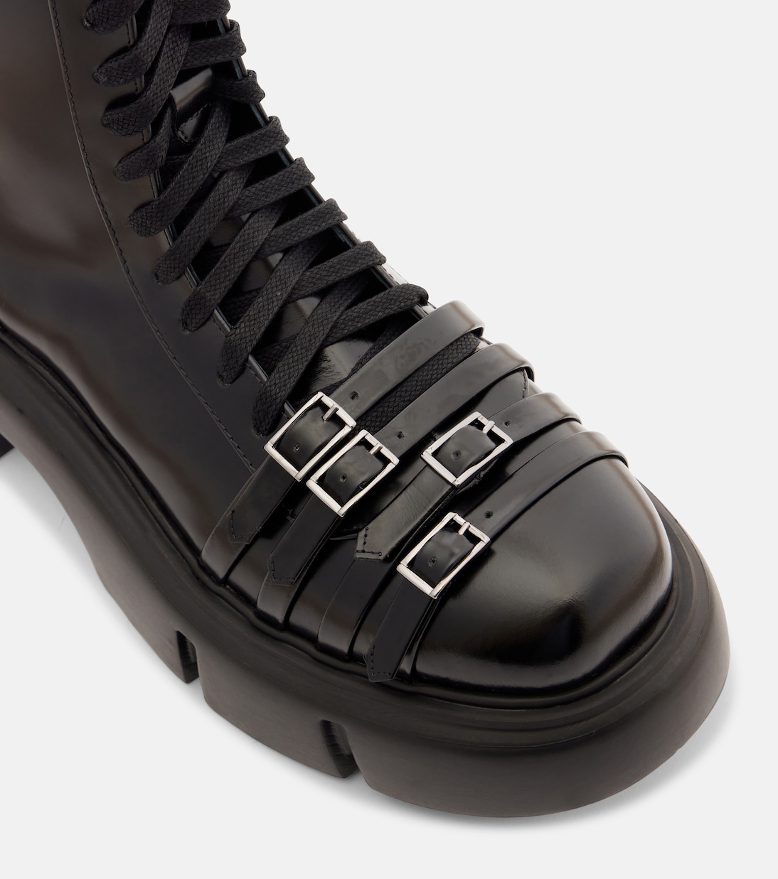 Platform leather combat boots | Simone Rocha