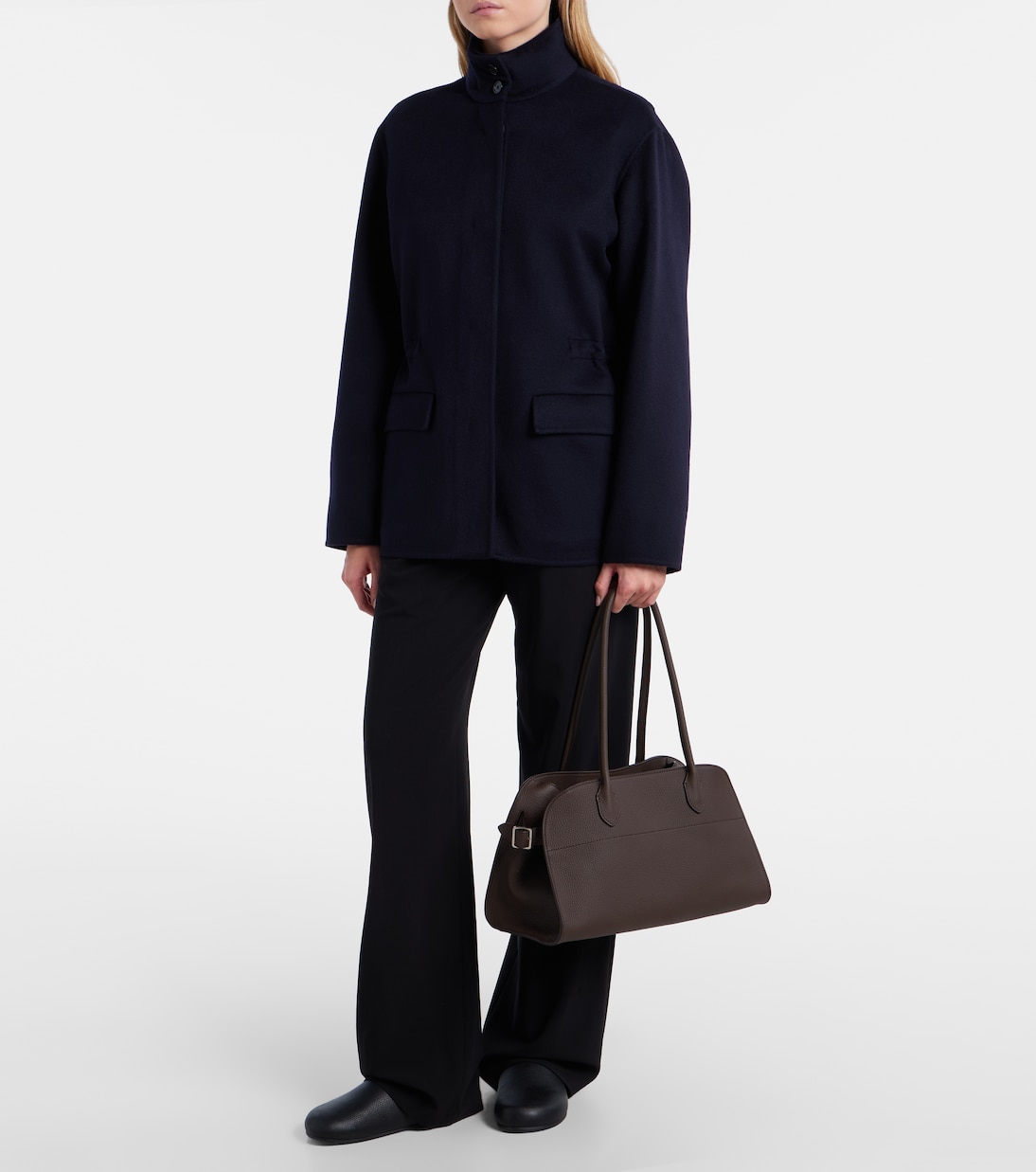 Margaux Medium leather tote bag | The Row